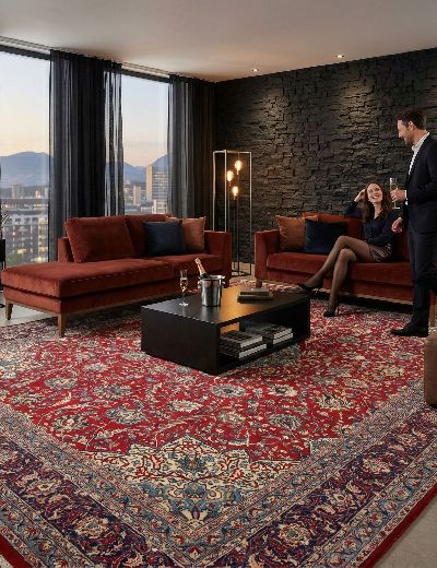 Bild von Sarough aus Persien in der Größe 387 x 275 cm