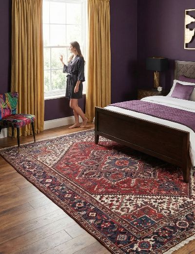 Bild von Heriz aus Persien in der Größe 338 x 254 cm