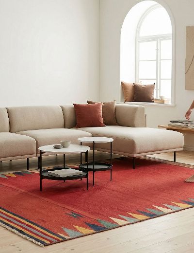 Bild von Afschar-Kamo aus Persien in der Größe 285 x 184 cm