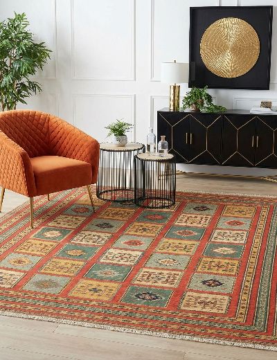 Bild von Afschar-Tabii aus Persien in der Größe 205 x 201 cm