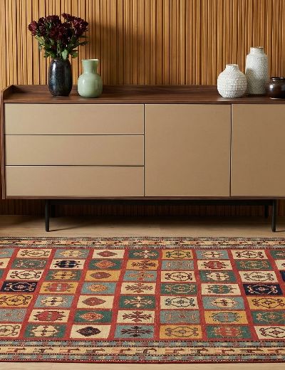 Bild von Afschar-Tabii aus Persien in der Größe 195 x 144 cm