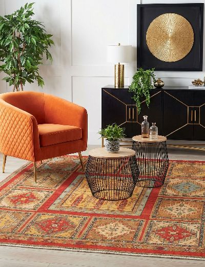 Bild von Afschar-Tabii aus Persien in der Größe 210 x 194 cm