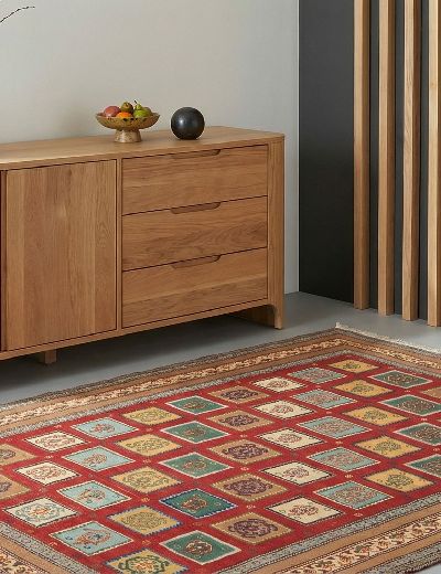 Bild von Afschar-Tabii aus Persien in der Größe 200 x 147 cm