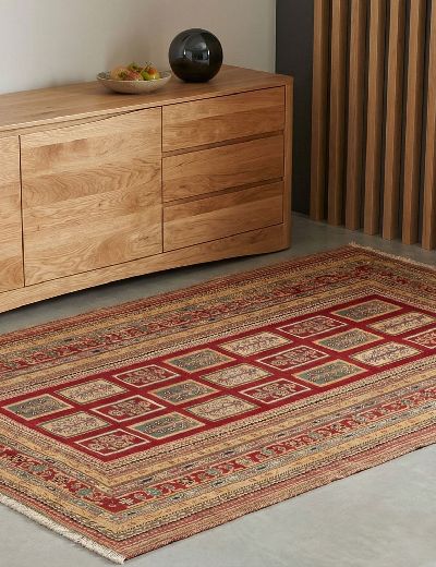 Bild von Afschar-Tabii aus Persien in der Größe 205 x 146 cm