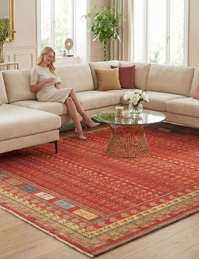 Bild von Afschar-Tabii aus Persien in der Größe 385 x 294 cm