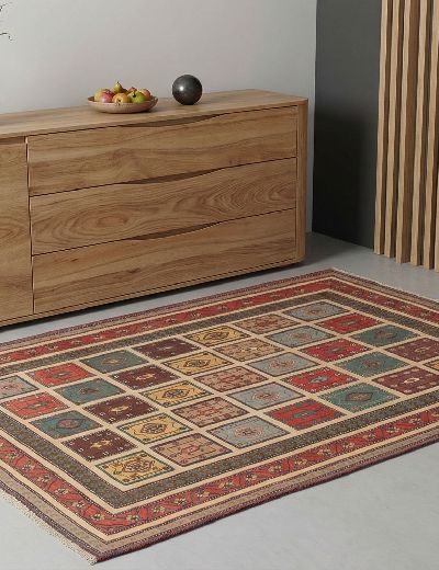 Bild von Afschar-Tabii aus Persien in der Größe 203 x 148 cm