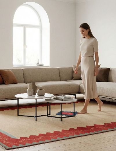 Bild von Afschar-Kamo aus Persien in der Größe 280 x 205 cm