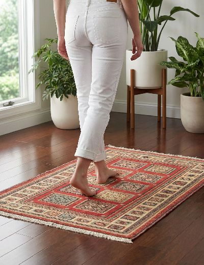 Bild von Afschar-Tabii aus Persien in der Größe 134 x 98 cm