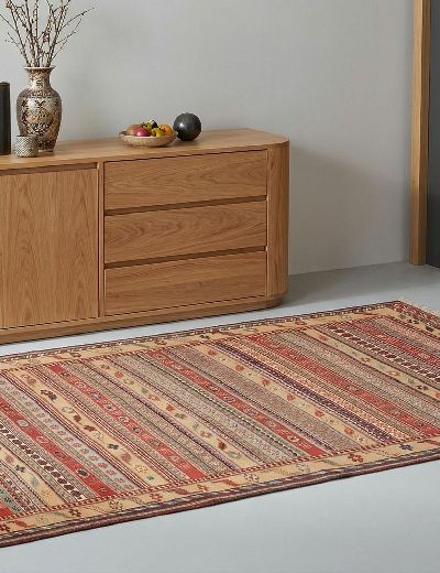 Bild von Afschar-Tabii aus Persien in der Größe 209 x 134 cm