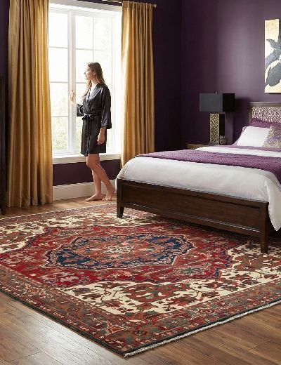 Bild von Heriz aus Indien in der Größe 341 x 252 cm