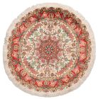 handgeknüpfter Orienteppich Ghom aus Persien Maß 100x100 cm