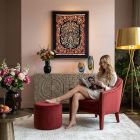 handgeknüpfter Orienteppich Kirman aus Persien Maß 75x60 cm