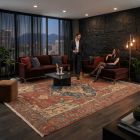 handgeknüpfter Orienteppich Ghadimi aus Persien Maß 359x250 cm