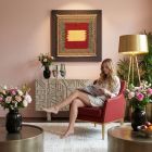 handgewebter Sumackkelim Afschar-Tabii aus Persien Maß 77x77 cm