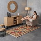 handgewebter Sumackkelim Afschar-Tabii aus Persien Maß 203x97 cm