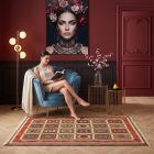 handgewebter Sumackkelim Afschar-Tabii aus Persien Maß 174x120 cm