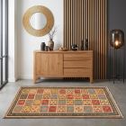 handgewebter Sumackkelim Afschar-Tabii aus Persien Maß 197x108 cm