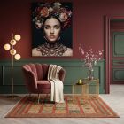 handgewebter Sumackkelim Afschar-Tabii aus Persien Maß 205x201 cm