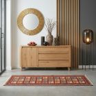 handgewebter Sumackkelim Afschar-Tabii aus Persien Maß 240x85 cm