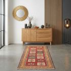 handgewebter Sumackkelim Afschar-Tabii aus Persien Maß 220x83 cm