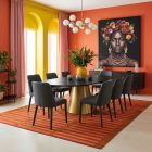 handgewebter Kelim Tavis aus Afghanistan Maß 398x299 cm