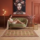 handgewebter Sumackkelim Afschar-Tabii aus Persien Maß 218x100 cm