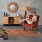 handgewebter Sumackkelim Afschar-Tabii aus Persien Maß 197x103 cm