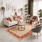 handgeknüpfter Orienteppich Ferahan aus Afghanistan Maß 196x157 cm