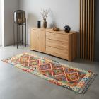 handgewebter Kelim Ghazghar aus Afghanistan Maß 192x65 cm