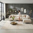 handgewebter Teppich mit Flor Eterno-Basic aus Indien Maß 302x245 cm