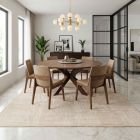 handgewebter Teppich mit Flor Eterno-Basic aus Indien Maß 302x245 cm