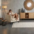 handgewebter Teppich mit Flor Eterno-Basic aus Indien Maß 145x92 cm