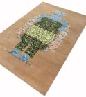 handgeknüpfter Orienteppich Eterno-Princess Pea aus Indien Maß 180x120 cm
