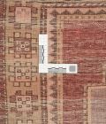 handgeknüpfter Orienteppich Kazak aus Kaukasus Maß 223x116 cm