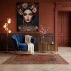 handgeknüpfter Orienteppich Bidjar aus Persien Maß 161x116 cm