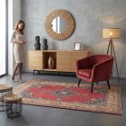 handgeknüpfter Orienteppich Keschan aus Persien Maß 202x136 cm